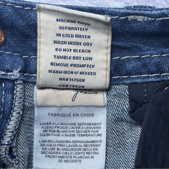 Miss Me Jeans Mid Rise Easy Boot Metallic Embellished Rhinestones Curvy Blue 29 - Picture 9 of 16